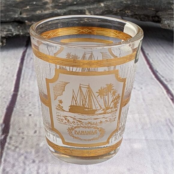 Vintage CULVER 22K GOLD "Bahamas" Shot Glass - Picture 3 of 6